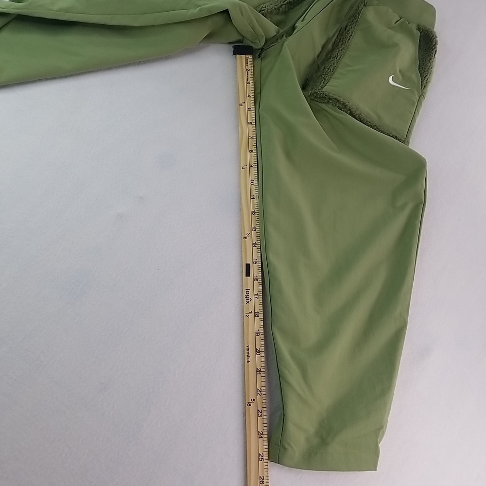 Nike Women High Waisted Joggers Olive Green Pocket Sweatpants Athletic M - Picture 15 of 16